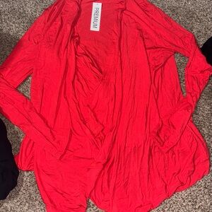 Red Women's Cardigan